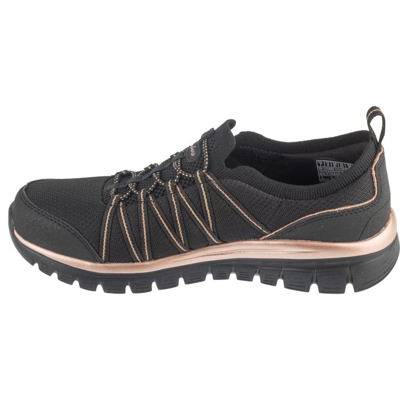 Skechers Graceful - Purecrush Black, fekete utcai cipő 100888-BKRG