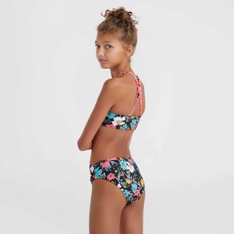 O'Neill Mix And Match Tropices Bikini Jr Swimsuit fekete two-piece swimwear, swimwear