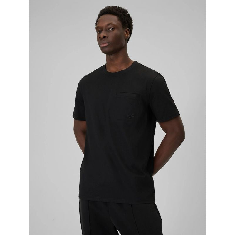4F Men's regular plain T-shirt póló