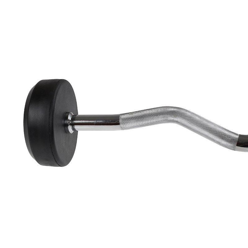 HMS Rubber-coated fixed barbell/bar, curved, 35 kg GSL35 póló 17-58-029