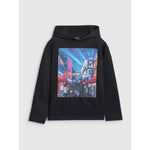 Boy's sweatshirt with hood, open, 4F 4FJRAW25TSWSM2345-20S