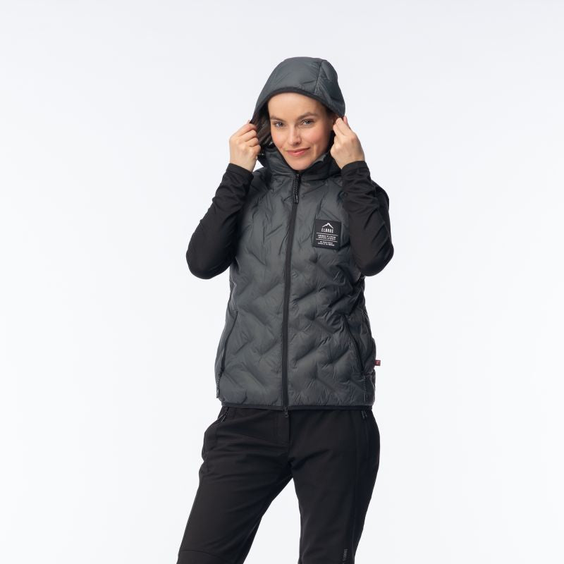 Elbrus Quilted Vest Huel Vest Primaloft W szürke vests