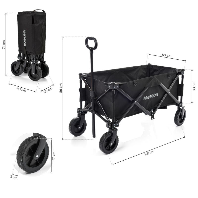 Meteor foldable transport trolley uniw carts