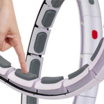 Enero Hula Hop With Massager, Weight And Counter, White And Grey Fit szürke training equipment
