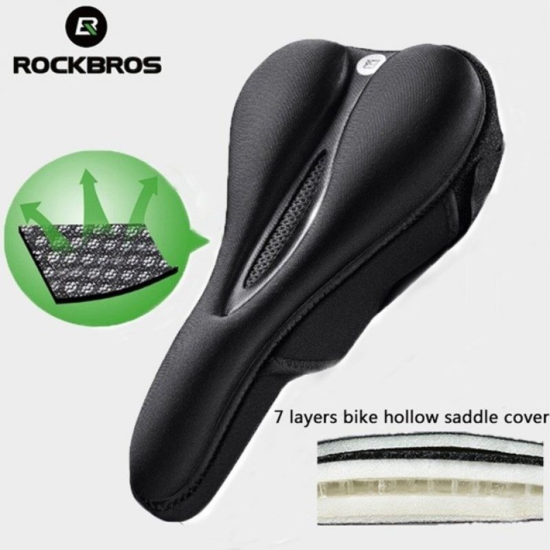 Rockbros LF047-B Silicone Gel Bicycle Saddle Cover Size L - Black