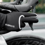 Rockbros full waterproof cycling gloves, size: - black fekete kesztyű