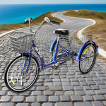 3-Wheel Bike 24 Navy Blue Shimano -7 Speed Lower Frame