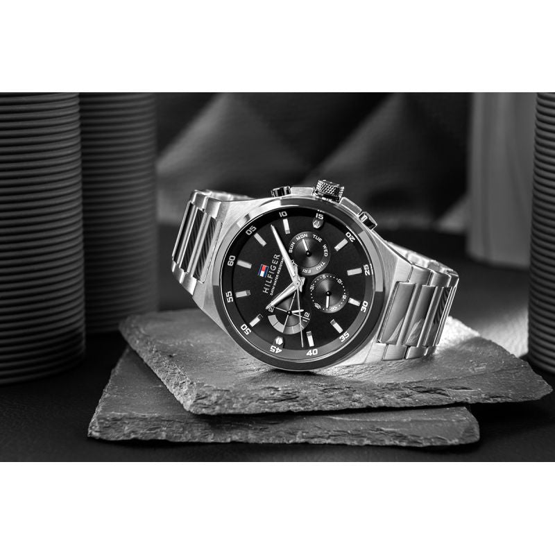Tommy Hilfiger Dexter Men's Watch 1792087 + BOX fekete pulóver