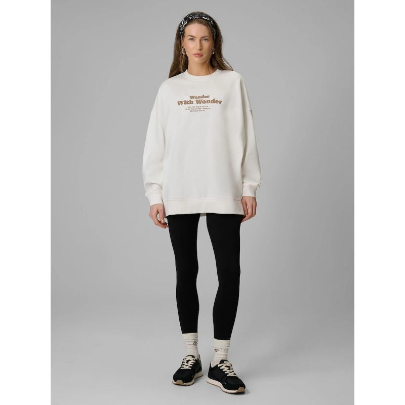 Women's oversize sweatshirt without hood 4F