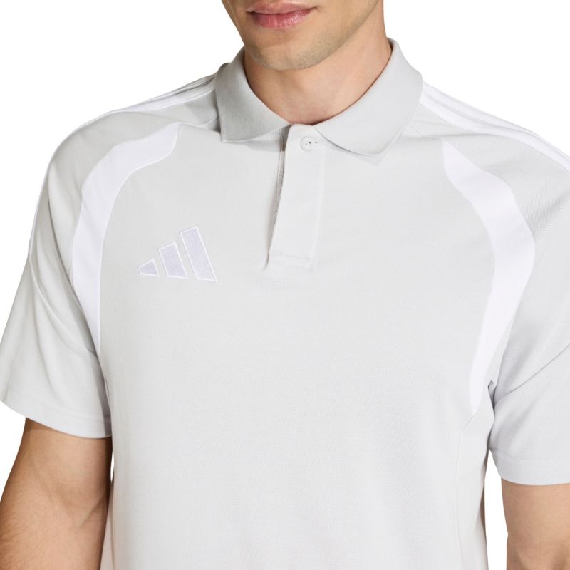 Adidas Men's Tiro 26 League póló Shirt, Light, szürke férfi galléros póló KF3399
