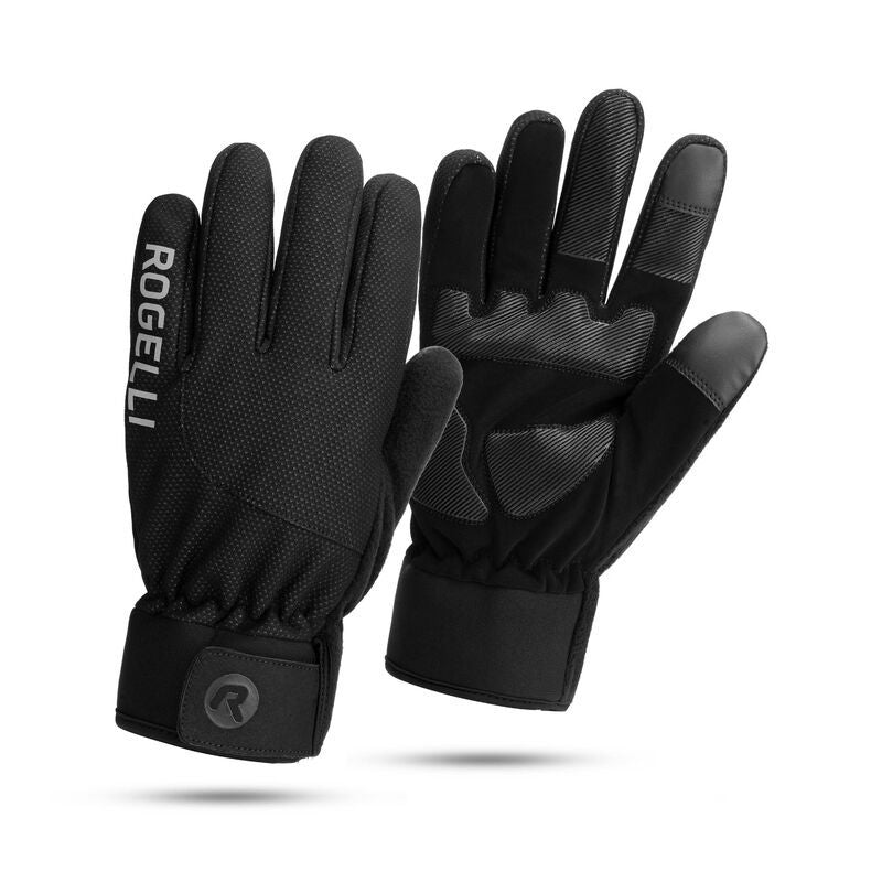 Rogelli ALTA children's gloves black fekete kerékpáros ruha SIROG352044.152.164
