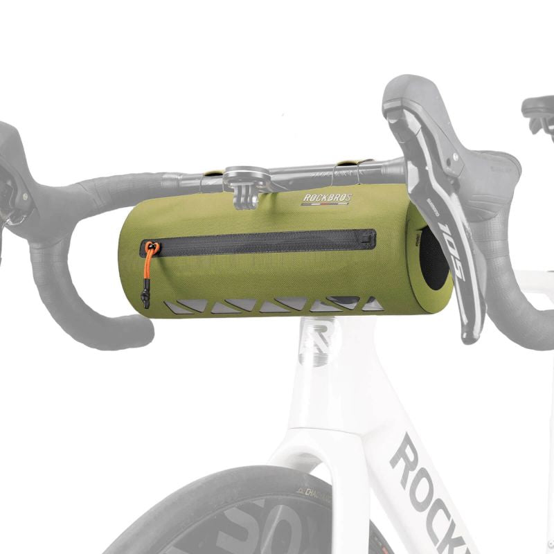 Rockbros AS-145 ROAD TO SKY handlebar bicycle bag, waterproof, 2 l - green zöld táska