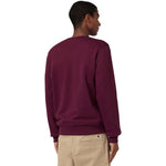 Champion Crewneck Sweatshirt 220272 RS522 bordó kapucnis pulóver