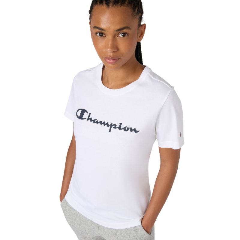 Champion Sleeve T-Shirt White 118428 WW001 fehér női póló 118428WW001