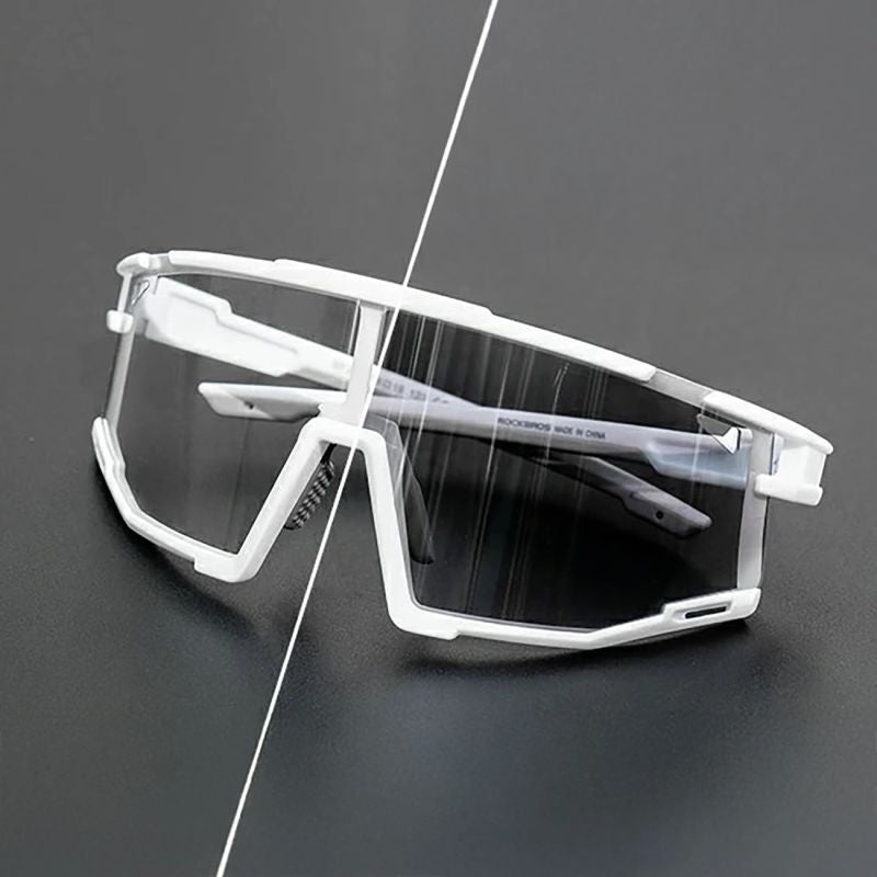 Rockbros SP258 ROAD TO SKY Photochromic Cycling Glasses - White biały training equipment