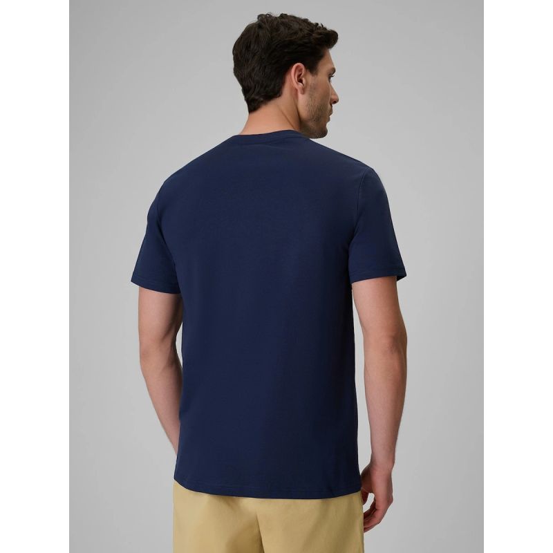 4F Men's regular T-shirt with logo ruházat