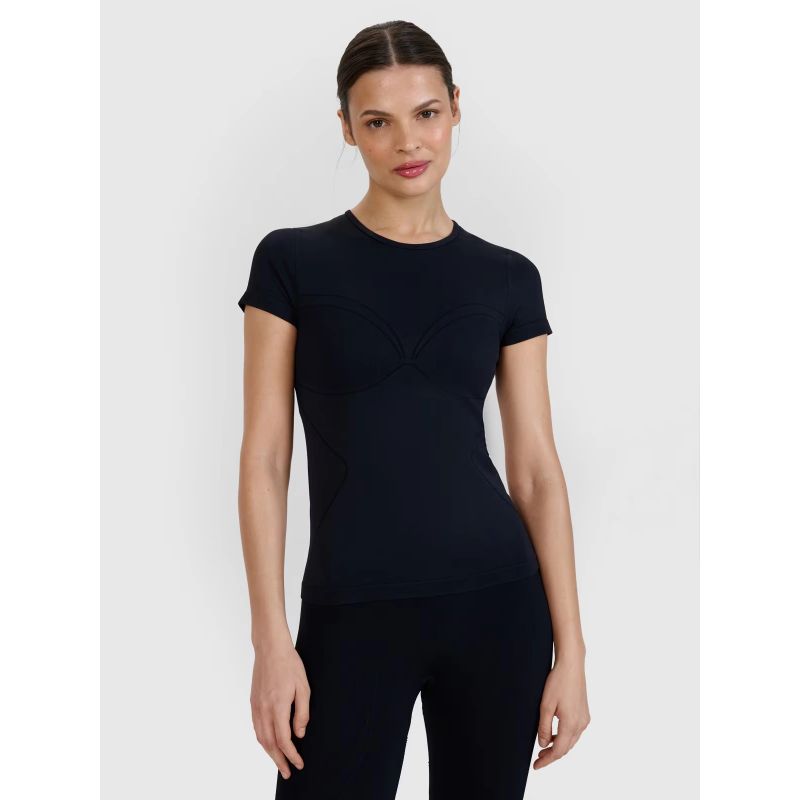 Women's quick-drying yoga and pilates t-shirt 4F 4FWSS25TFTSF1270-20S xs/s póló