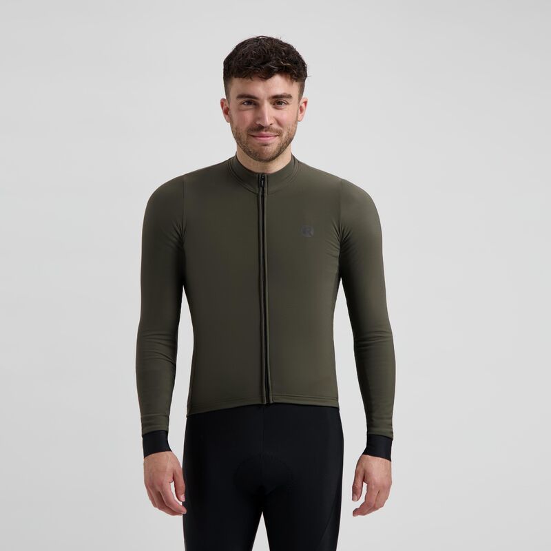 Rogelli SIGNATURE long sleeve t-shirt green 3XL zöld póló