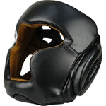 MASTERS FIGHT EQUIPMENT KSS-PU-BLACK boxing helmet fekete védőfelszerelés 02501-M