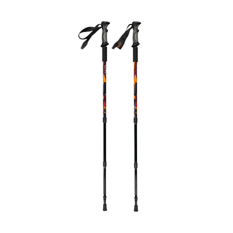 CMP Bern Trekking Poles Black and Orange C905