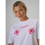 4F Women's loose T-shirt with print póló