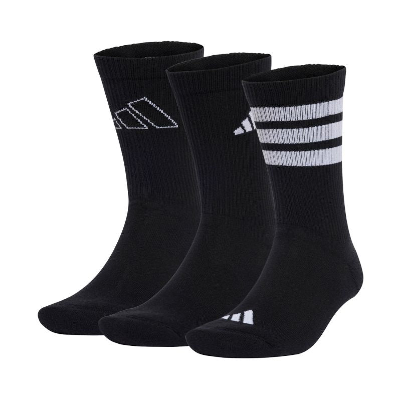adidas Logo 3 Pairs Socks Black JI6315 Ruházat