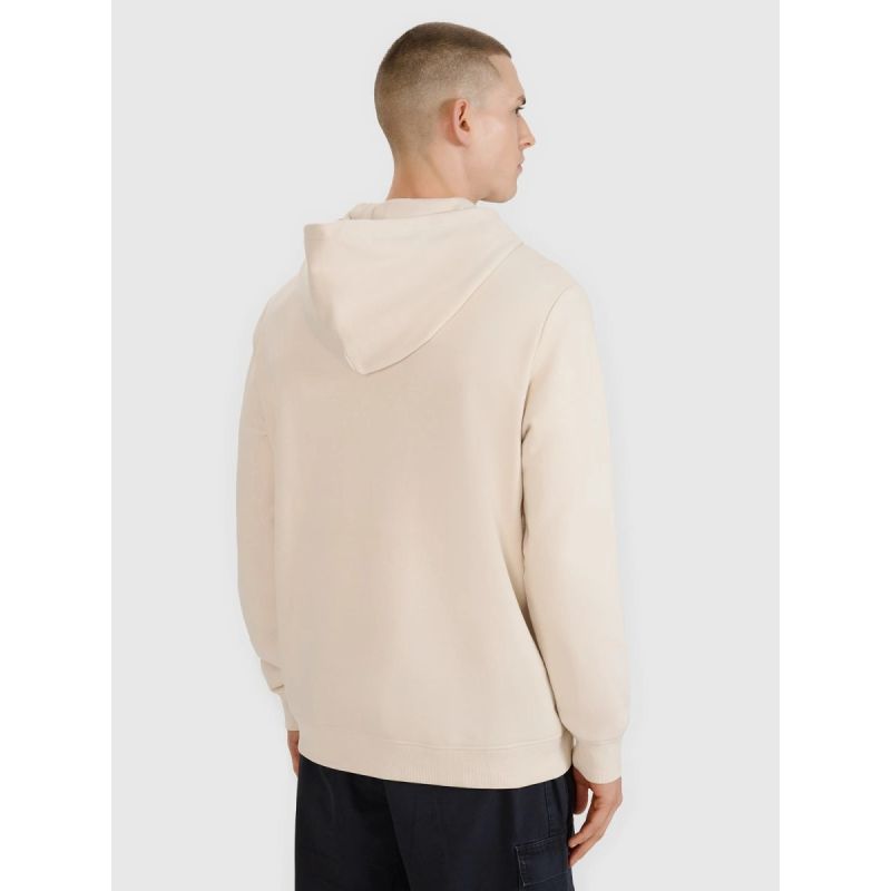 Men's sweatshirt with hood, open, 4F 4FRSS25TSWSM2201-12S kapucnis pulóver