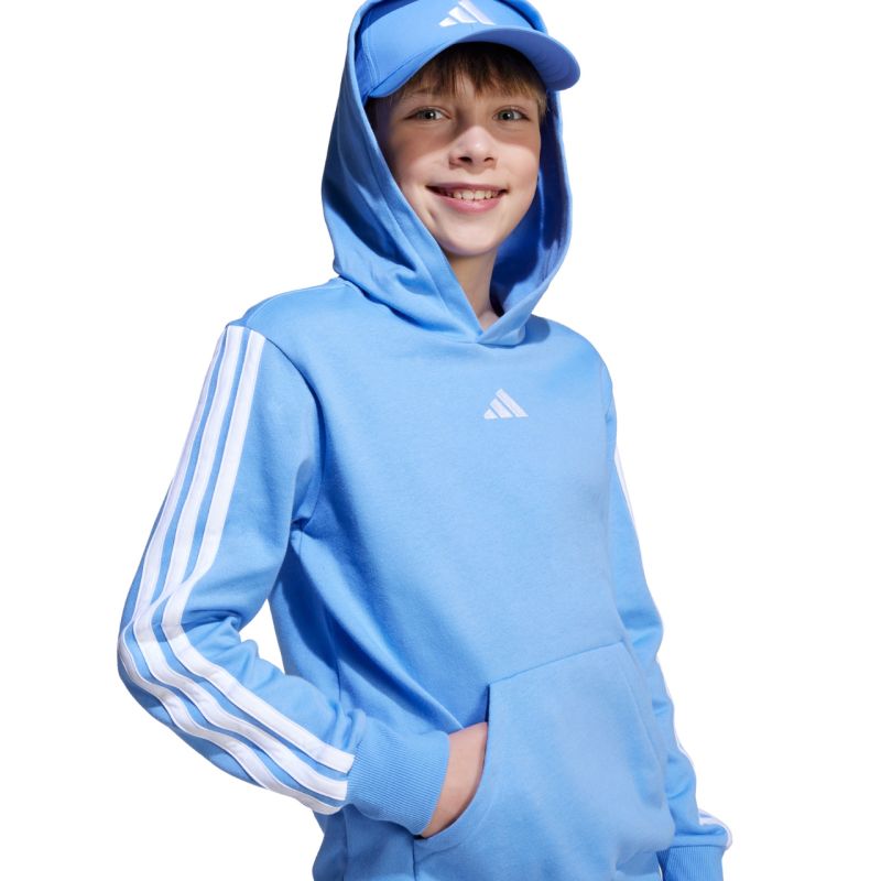 adidas Essentials Hoodie 225 Blue JN2424 128 cm kapucnis pulóver