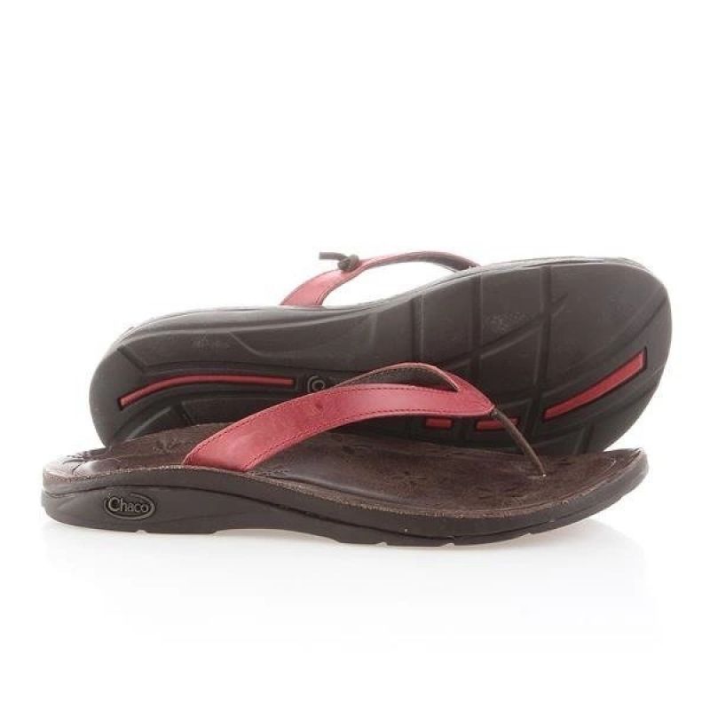 Inny Chaco Locavore Red W Flip-Flops J102202 Utcai cipő