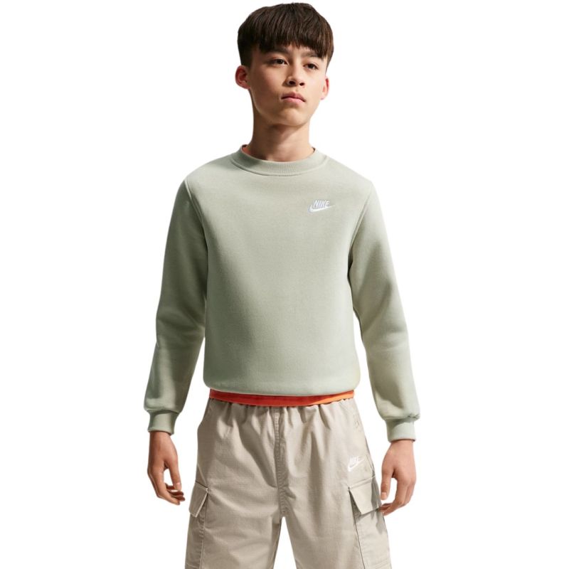 Nike Sportswear Club Fleece Kids' Sweatshirt Light 304 zöld pulóver 159591M