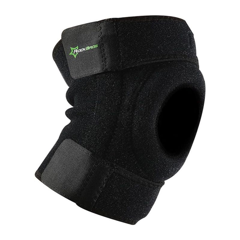 Rockbros sports protector for patella and knee joint, size - black fekete protectors and knee pads