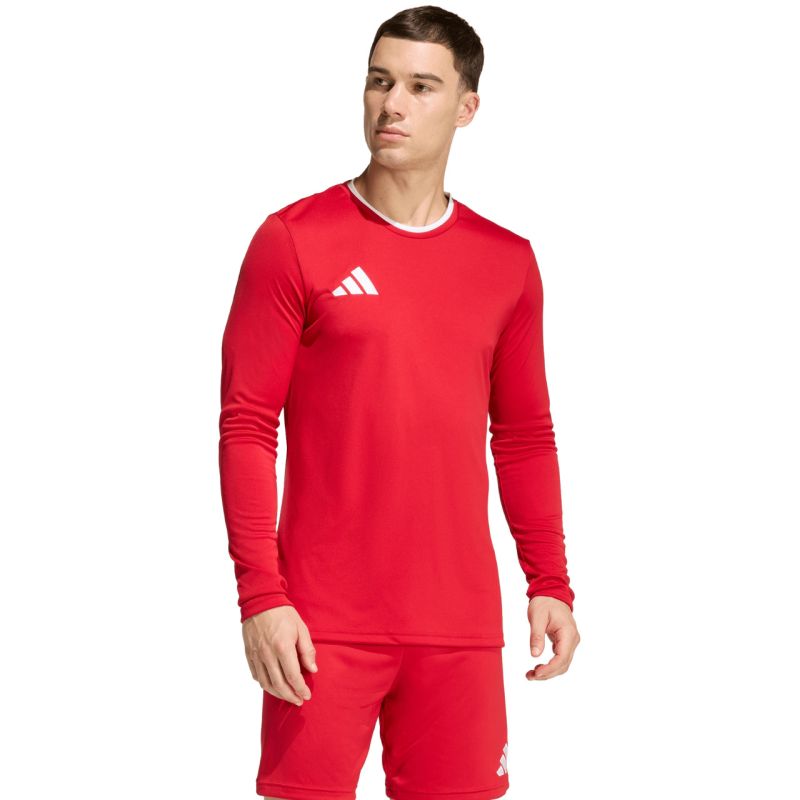 Adidas Entrada 26 Long Sleeve Jersey Men's T-Shirt Red piros póló KF5847