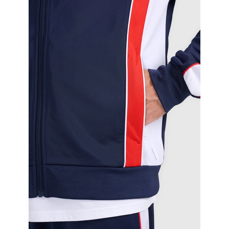 Men's zip-up sweatshirt without hood 4F 4FRAW25TSWSM2459-31S kapucnis pulóver