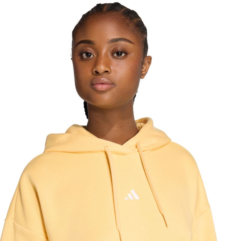 Women's adidas Essentials Small Logo Feel Cozy Hoodie Yellow KC5281 2xs sweatshirts