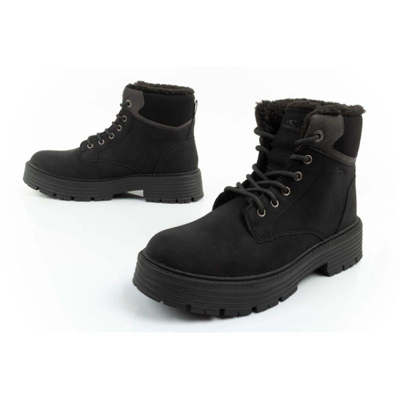 O'Neill winter boots women's hiking boots, insulated ankle boots, fashionable black fekete cipő