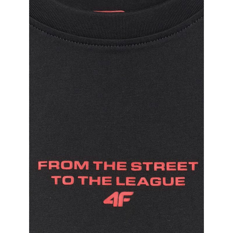 4F Boy's loose T-shirt with print 158/164 póló