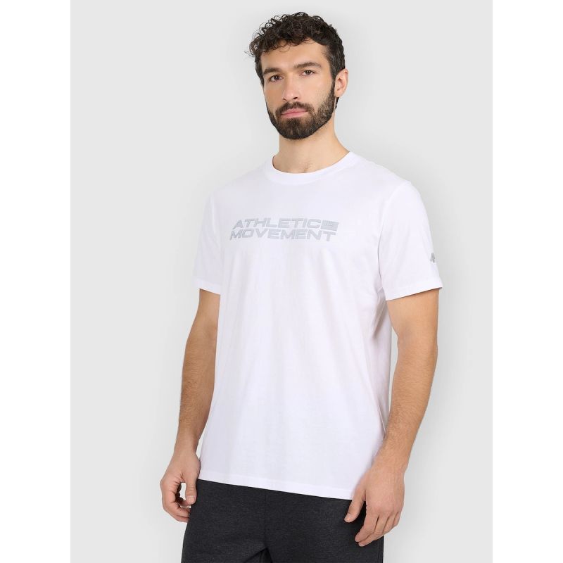 Men's regular printed T-shirt 4F 4FRAW25TTSHM3384-10S póló