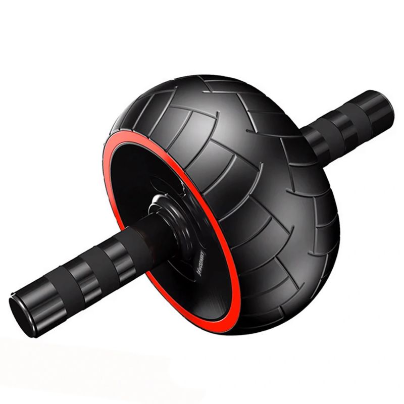 Wozinsky WKDC-17 Ab Wheel with Mat - Black fekete training equipment