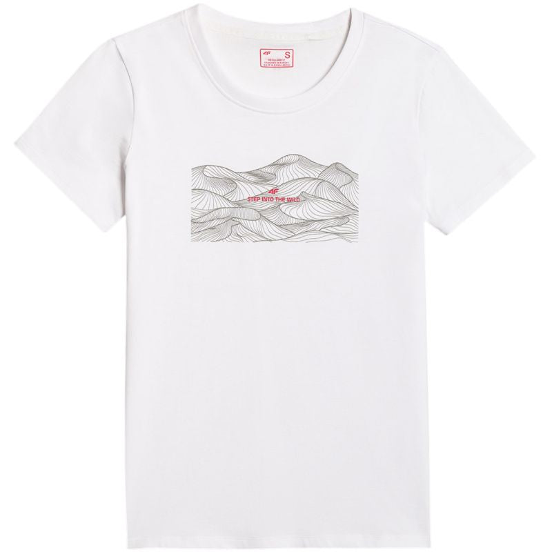 4F Women's T-shirt F2785 10S fehér ruházat 4FWSS26TTSHF278510S