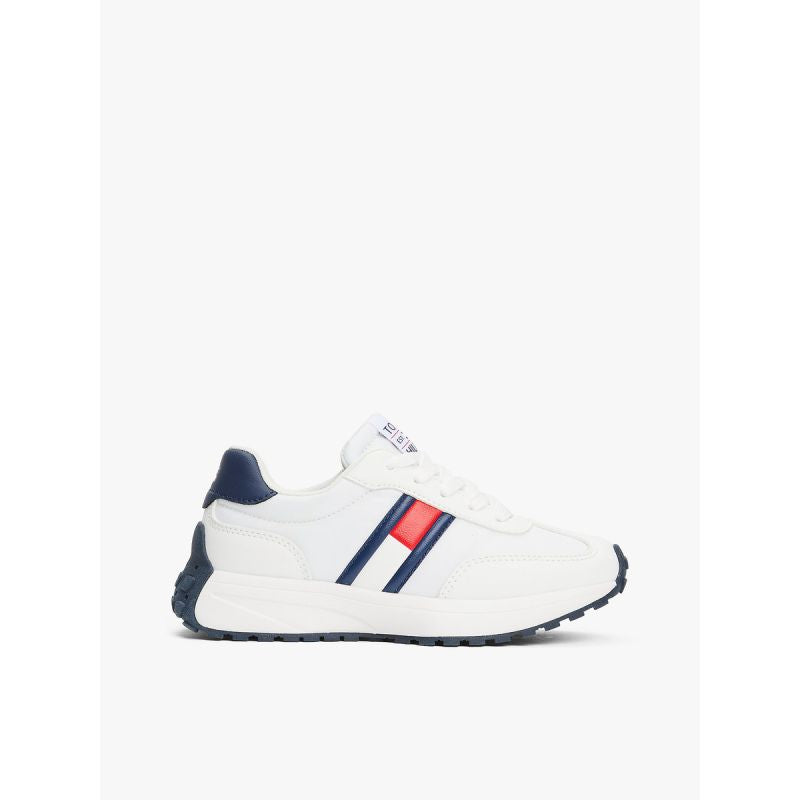 Tommy Hilfiger women's FLAG LOW CUT LACE-UP SNEAKERS T3X9-33877-1695X336-X336 WHITE/BLUE kék utcai cipő