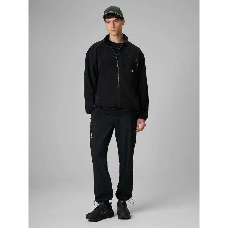 Men's relaxed fleece with stand-up collar 4F