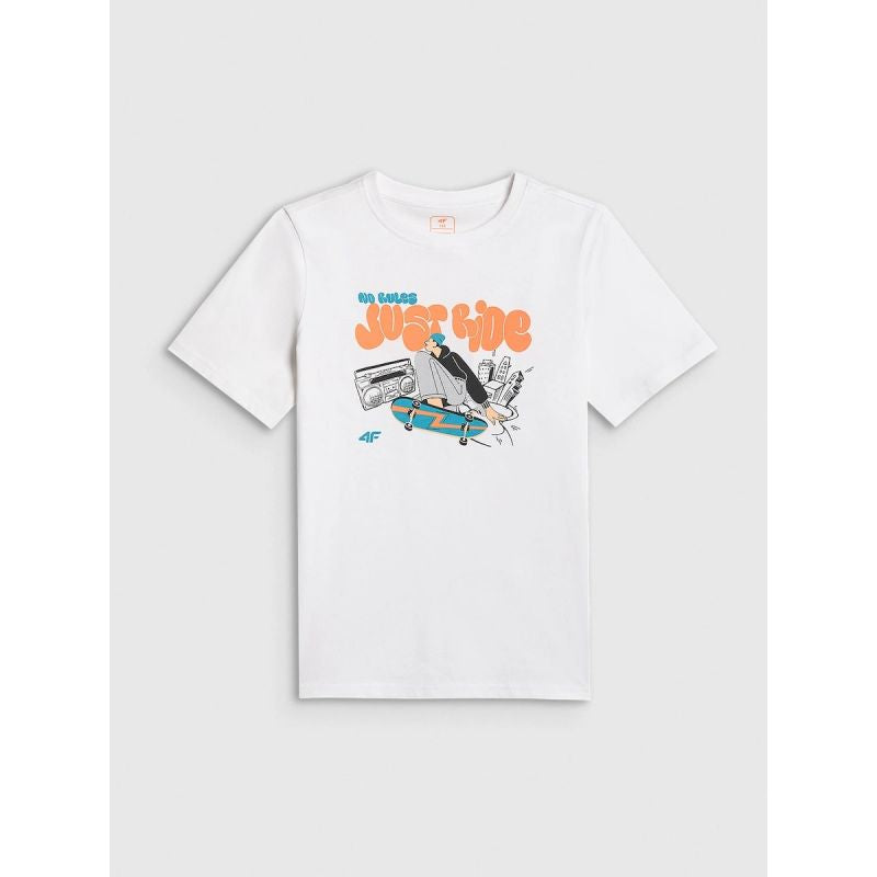 4F Boy's cotton T-shirt ruházat 4FJRSS26TTSHM4171-10S