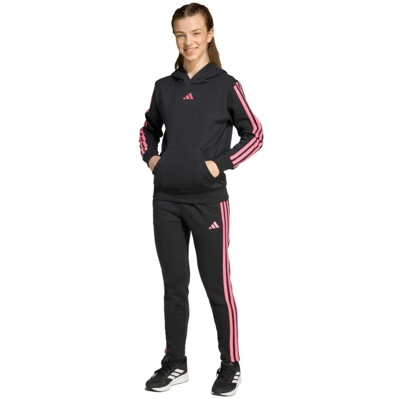 Adidas Essentials black kids' fekete nadrág