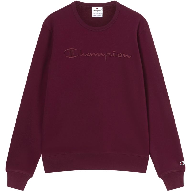 Champion Crewneck Sweatshirt 220272 RS522 bordó kapucnis pulóver