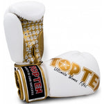 TOP TEN "Woman" Boxing Gloves 10 oz biało - różowy kesztyű