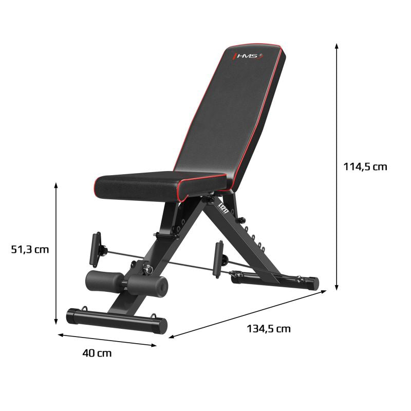 HMS L1217 Adjustable Folding Cable Exercise Bench edzőfelszerelés 17-53-014