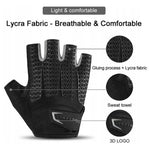 Rockbros XXL cycling gloves with gel inserts - gray xxl \ czarny || szary kesztyű