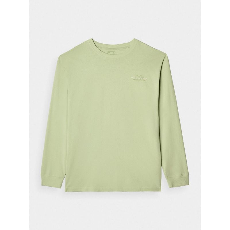 Men's oversize longsleeve with print 4F 4FRAW24TLONM502-44S hosszú ujjú póló