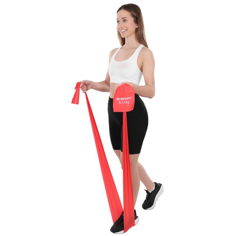 Enero Pro TRAINING TAPE FOR PILATES EXERCISES .30MM 9-11KG RED piros training equipment, socks tapes