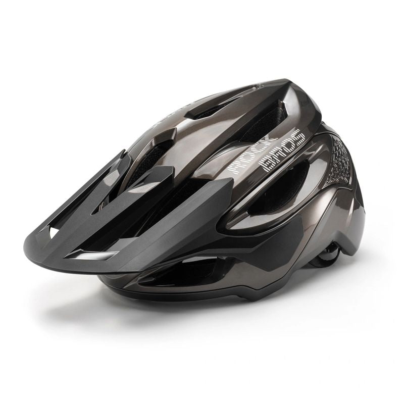 Rockbros LK-99 Mountain Bike Helmet with Adjustable Visor and Magnetic Closure 58-62 cm - Titanium tytanowy lights